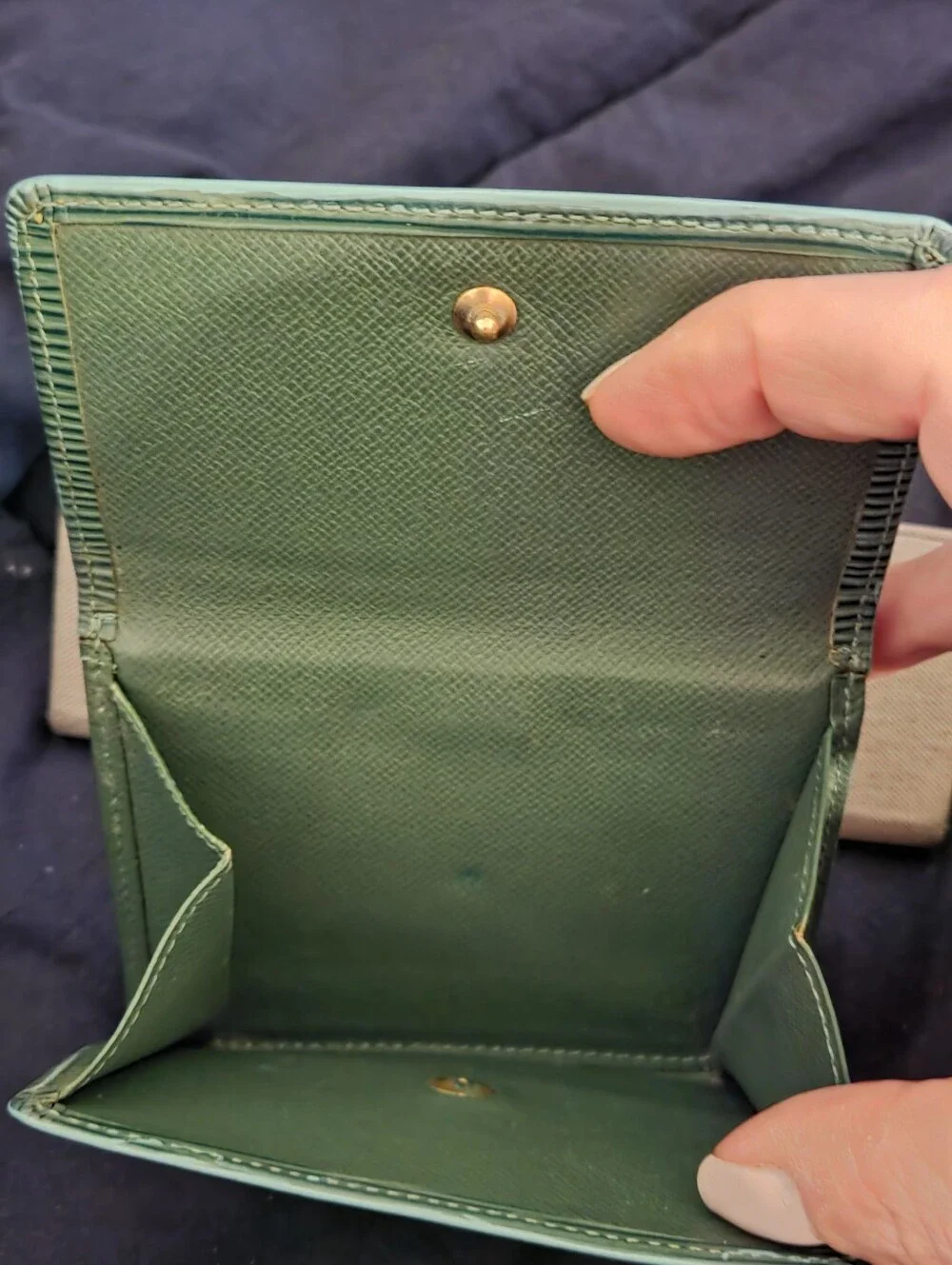 Louis Vuitton Epi Wallet Green